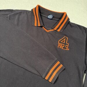 Polo Ralph Lauren Polo Shirt Mens XL Gray Long Sleeve 4 PRL Embroidered